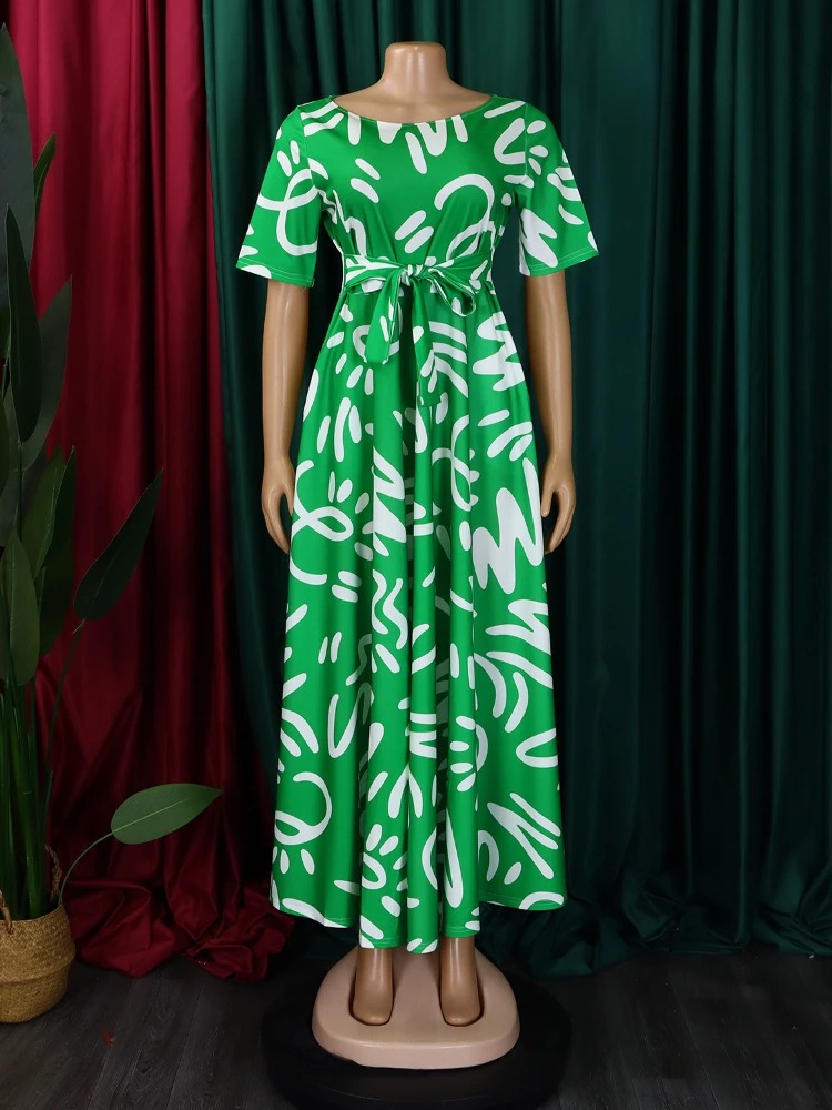Midi Skirt Floral - Robe mi-longue à imprimé Floral pour