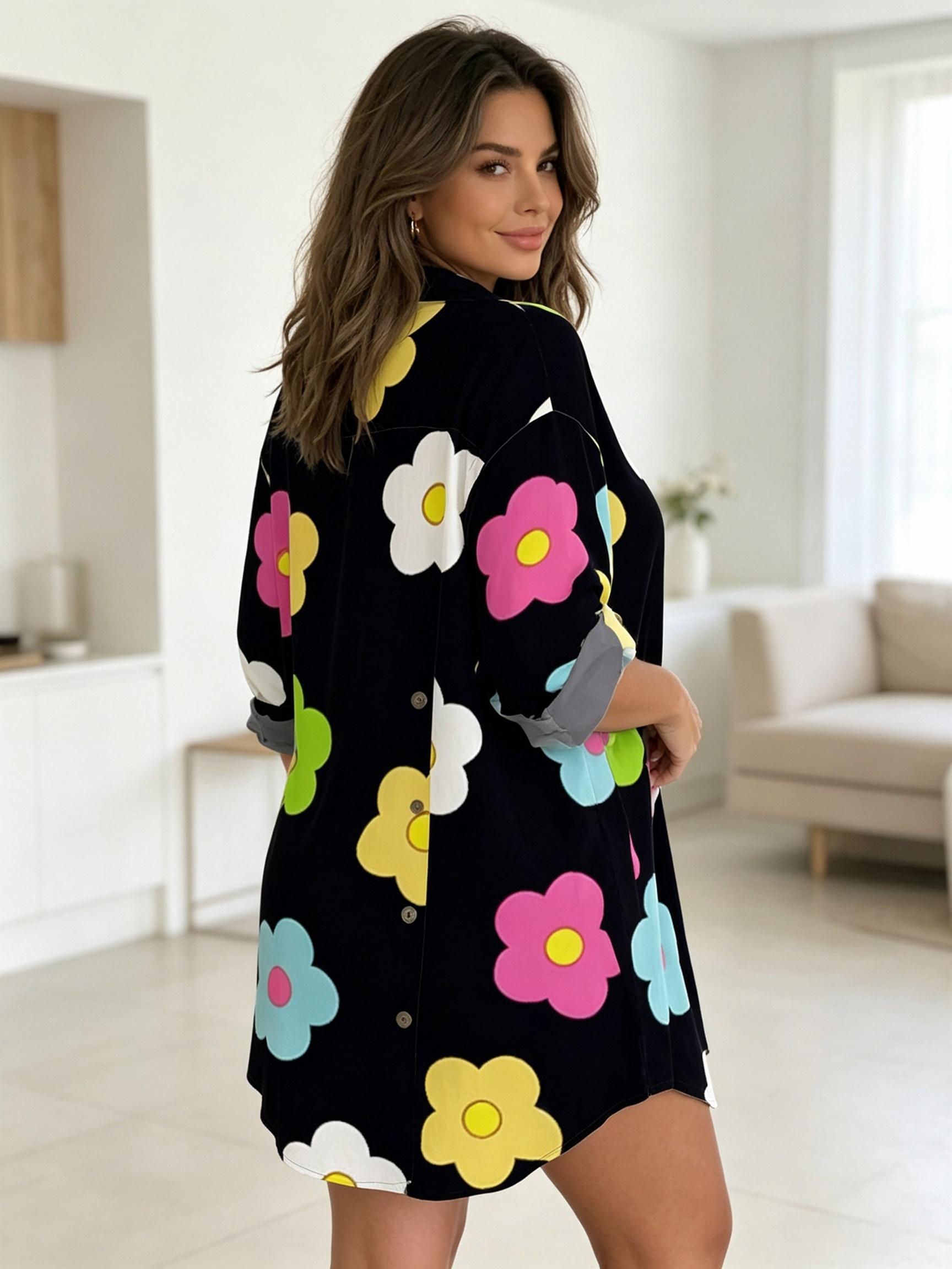 Robe chemise à imprimé floral  - Romper Floral Print avis et prix