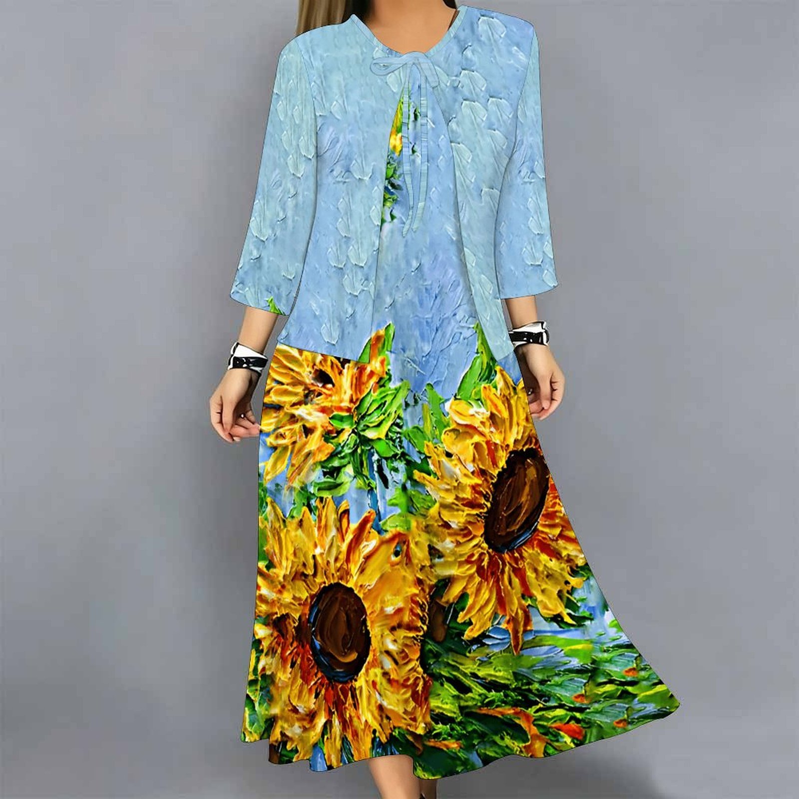Ensemble robe 2 pièces pour fe - Midi Skirt Floral avis et prix