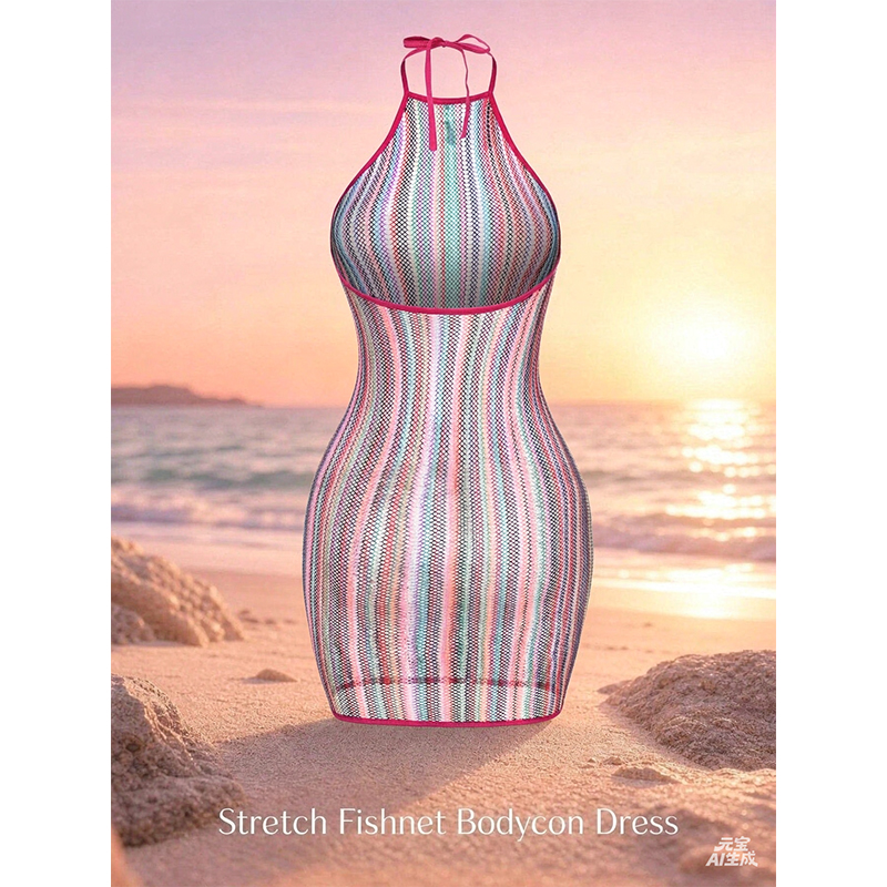 1 pièce Robe moulante sexy en  - Cover Up Kaftan avis et prix