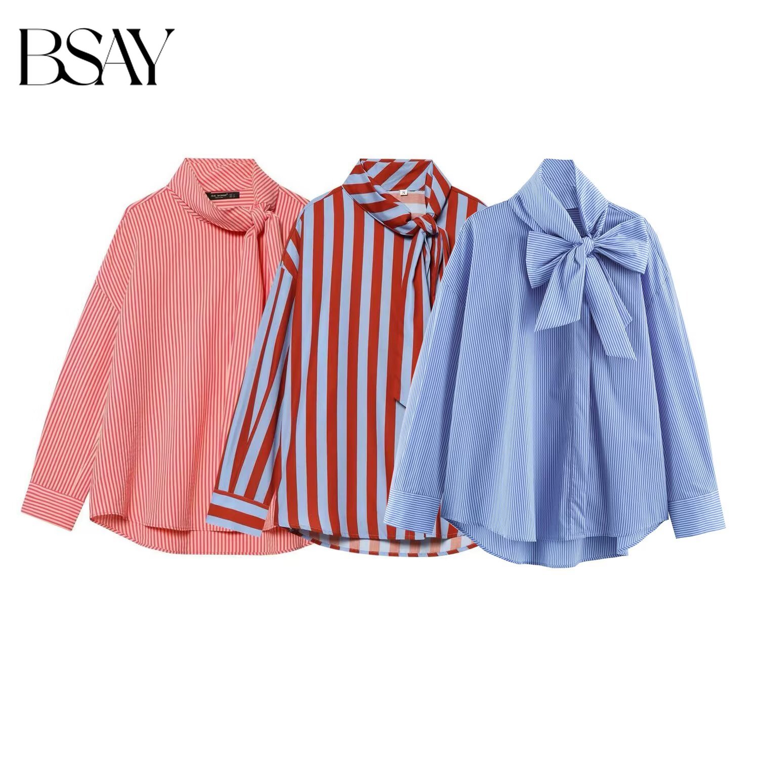 BSAY Blouse rayée décontractée - Blouse Off Shoulder avis et prix