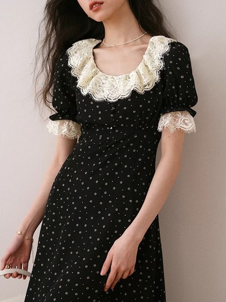 Robe midi élégante à manches c - Midi Skirt Floral avis et prix