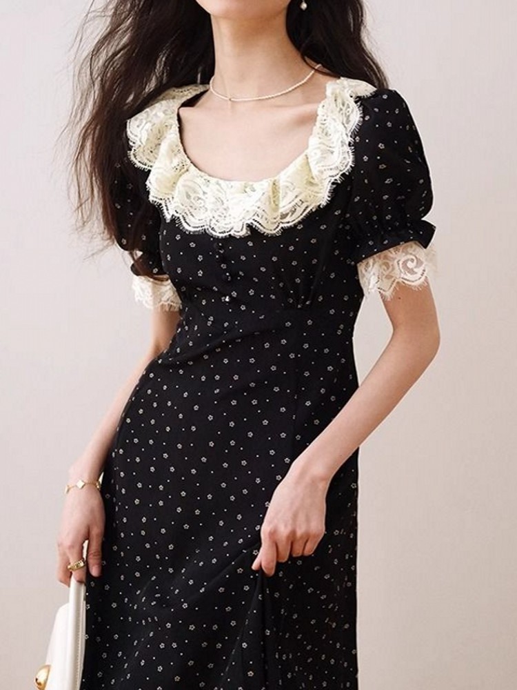 Robe midi élégante à manches c - Midi Skirt Floral avis et prix