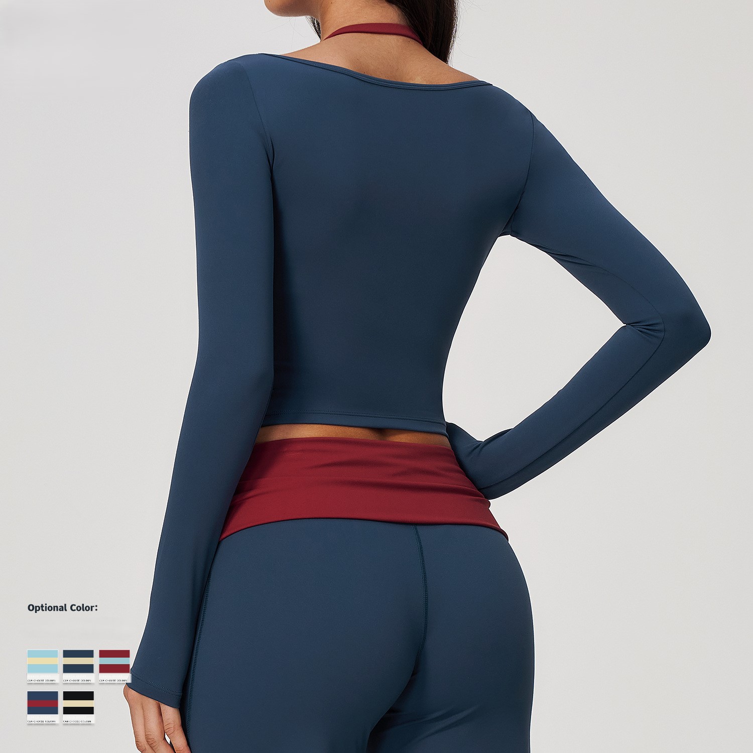 Haut de yoga à manches longues - Crop Top Crochet avis et prix