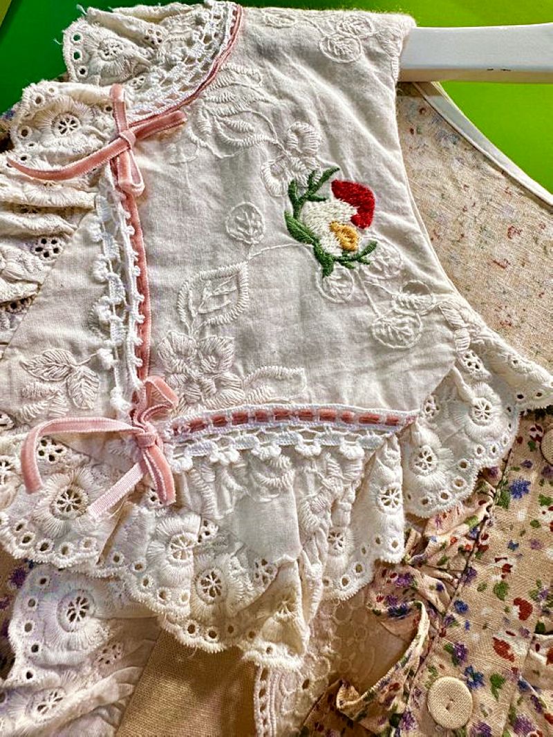 Robe mi-longue en coton et den - Midi Skirt Floral avis et prix